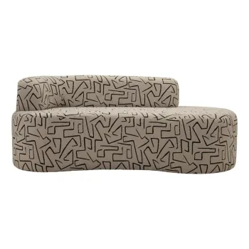 Canapea bej cu tapiE>erie din E>esAfturAbouclA(C) 176 cm Nairobi aEURMauro Ferretti imagine