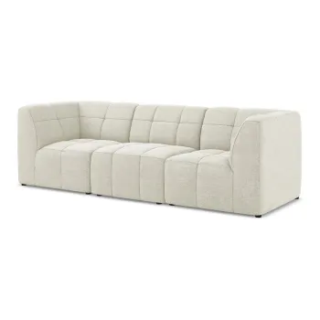 Canapea bej cu tapiE>erie din E>esAfturAbouclA(C) 255 cm Aloha aEURMakamii imagine