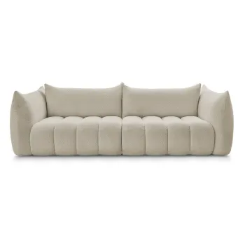 Canapea bej cu tapiE>erie din E>esAfturAbouclA(C) 286 cm Azra aEURBobochic Paris imagine