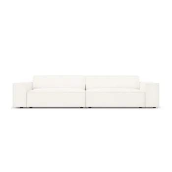 Canapea bej cu tapiterie boucle 204 cm Jodie - Micadoni Home imagine