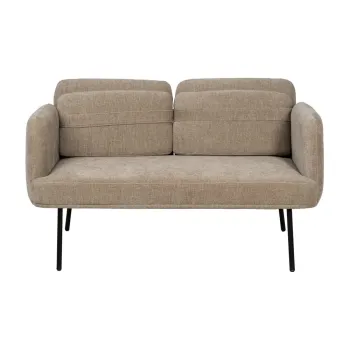 Canapea bej cu tapiterie din chenille 127 cm Bind - Ixia imagine