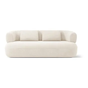 Canapea bej cu tapiterie din tesatura boucle 178 cm Jenny - Micadoni Home imagine