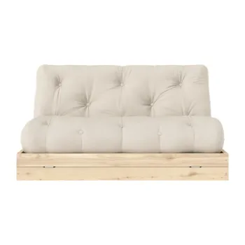 Canapea bej extensibila 145 cm Flip - Karup Design imagine