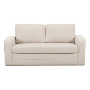 Canapea bej extensibila 160 cm Come - Bobochic Paris imagine