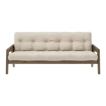 Canapea bej extensibila 204 cm Grab - Karup Design imagine