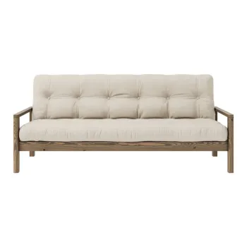 Canapea bej extensibila 205 cm Knob - Karup Design imagine