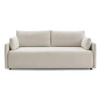 Canapea bej extensibila 211 cm Marcel - Bobochic Paris imagine