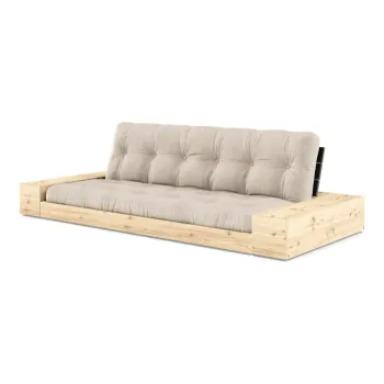 Canapea bej extensibila 244 cm Base - Karup Design imagine