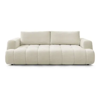 Canapea bej extensibila/cu spatiu de depozitare 251 cm Fuji - Bobochic Paris imagine