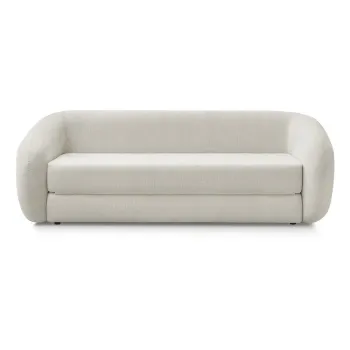 Canapea bej extensibilAcu tapiE>erie din chenille 228 cm Neyo aEURBobochic Paris imagine