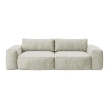 Canapea bej extensibilAcu tapiE>erie din chenille 275 cm Kuki aEURMakamii imagine