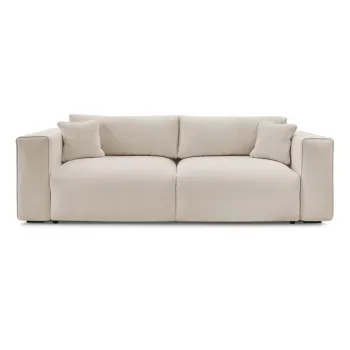 Canapea bej extensibilAf/cu spaE>iu de depozitare 265 cm Ezechiel aEURBobochic Paris imagine