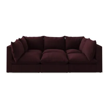 Canapea burgundy 255 cm Manao - Makamii imagine