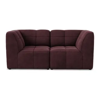 Canapea burgundy cu tapiE>erie din catifea 180 cm Aloha aEURMakamii imagine