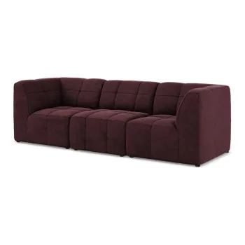 Canapea burgundy cu tapiE>erie din catifea 255 cm Aloha aEURMakamii imagine