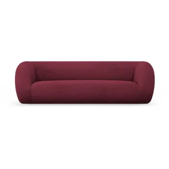 Canapea burgundy cu tapiterie din stofa boucle 230 cm Essen - Cosmopolitan Design imagine