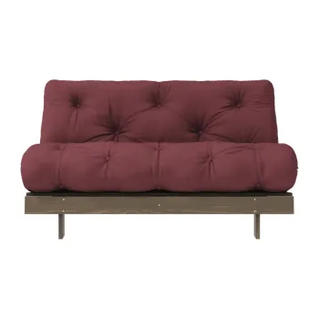 Canapea burgundy extensibila 140 cm Roots - Karup Design imagine