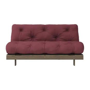 Canapea burgundy extensibila 160 cm Roots - Karup Design imagine