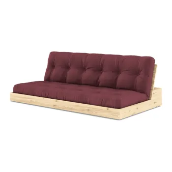 Canapea burgundy extensibila 196 cm Base - Karup Design imagine