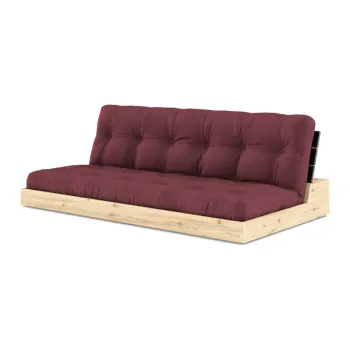 Canapea burgundy extensibila 196 cm Base - Karup Design imagine
