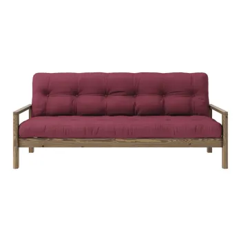 Canapea burgundy extensibila 205 cm Knob - Karup Design imagine