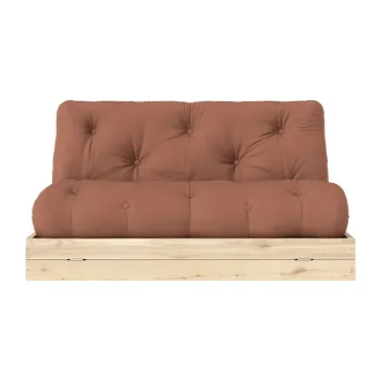 Canapea caramizie/teracota extensibila 145 cm Flip - Karup Design imagine