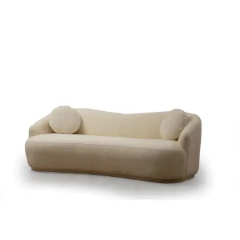 Canapea crem 225 cm Ancona - Artie imagine