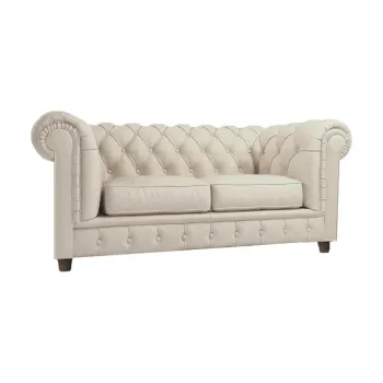 Canapea crem cu tapiterie din catifea 178 cm Cambridge - Ropez imagine