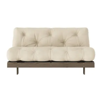 Canapea crem extensibila 160 cm Roots - Karup Design imagine