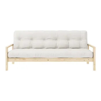 Canapea crem extensibila 205 cm Knob - Karup Design imagine