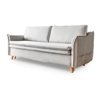 Canapea crem extensibila 225 cm Charming Charlie - Miuform imagine