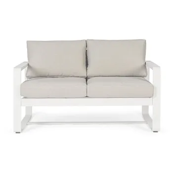 Canapea de gradina alba din aluminiu Merrigan - Bizzotto imagine