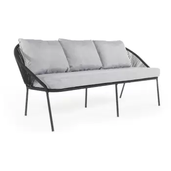 Canapea de gradina cu 3 locuri Bonami Selection North, negru imagine