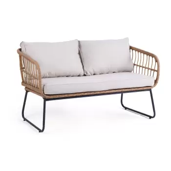 Canapea de gradina din ratan artificial Bonami Essentials Vistdal imagine