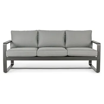 Canapea de gradina gri din aluminiu Merrigan - Bizzotto imagine