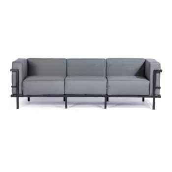 Canapea de gradina gri grafit cu 3 locuri Bellisima - Bonami Selection imagine