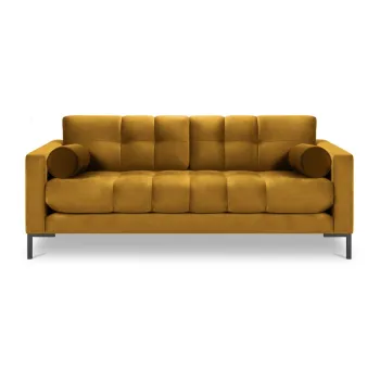 Canapea din catifea Cosmopolitan Design Bali, galben imagine