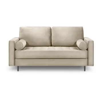 Canapea din catifea Milo Casa Santo, 174 cm, bej imagine