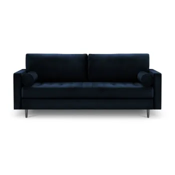 Canapea din catifea Milo Casa Santo, 219 cm, albastru imagine