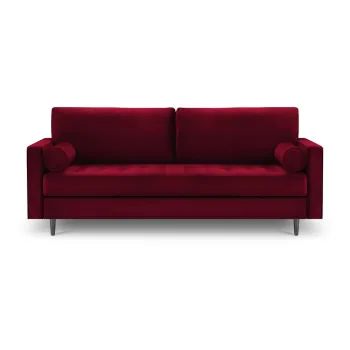 Canapea din catifea Milo Casa Santo, 219 cm, rosu imagine