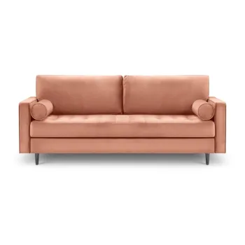 Canapea din catifea Milo Casa Santo, 219 cm, roz imagine