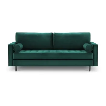 Canapea din catifea Milo Casa Santo, 219 cm, verde petrol imagine