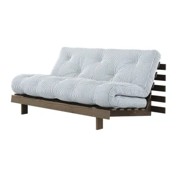 Canapea extensibila alb/albastru deschis 160 cm Roots - Karup Design imagine