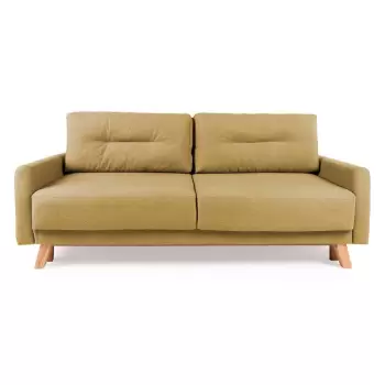 Canapea extensibila Bonami Selection Pop, galben imagine