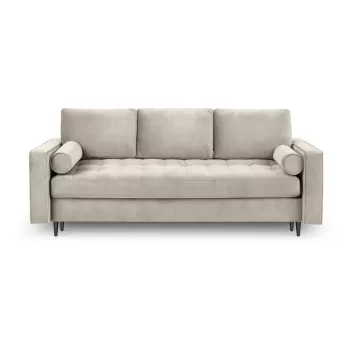 Canapea extensibila din catifea Milo Casa Santo, bej imagine