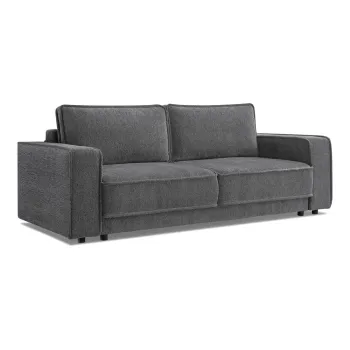 Canapea extensibila gri inchis Emile - Bobochic Paris imagine