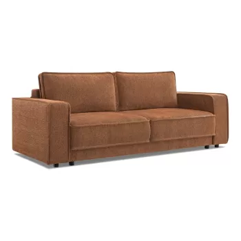 Canapea extensibila maro-portocalie Emile - Bobochic Paris imagine