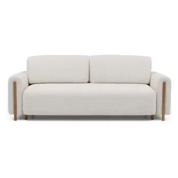 Canapea fildes extensibila/cu spatiu de depozitare cu tapiterie din tesatura boucle 244 cm Arcadova - ELTAP imagine