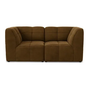 Canapea galben-muE(TM)tar cu tapiE>erie din catifea 180 cm Aloha aEURMakamii imagine