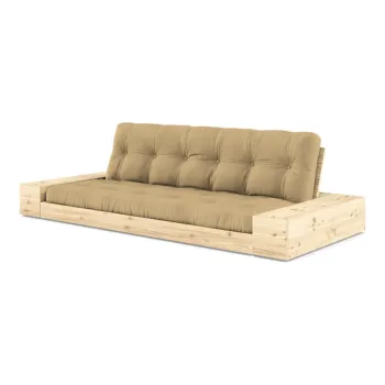 Canapea galben-mustar extensibila 244 cm Base - Karup Design imagine